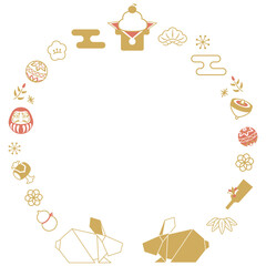 正月飾り　卯年