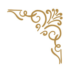 swirl victorian ornate corner border