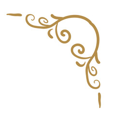 swirl victorian ornate corner border