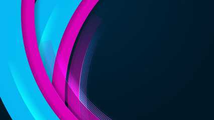 Colourful blue pink dynamic motion light effect background. Technology speed movement pattern for banner or poster design. Modern abstract high-speed movement. Vector illustration