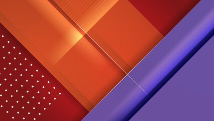 Stylish red orange technology lights background. Abstract technology digital hi tech concept background. Abstract tech background. Futuristic technology interface