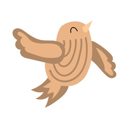 cute flying bird illustration