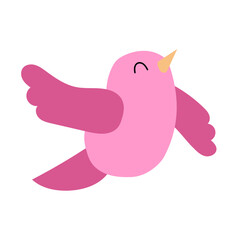 Obraz premium cute flying bird illustration