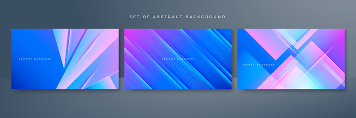 Stylish blue pink technology lights background. Abstract background with digital light. Technology futuristic dynamic motion. Movement pattern for banner or poster design background concept.