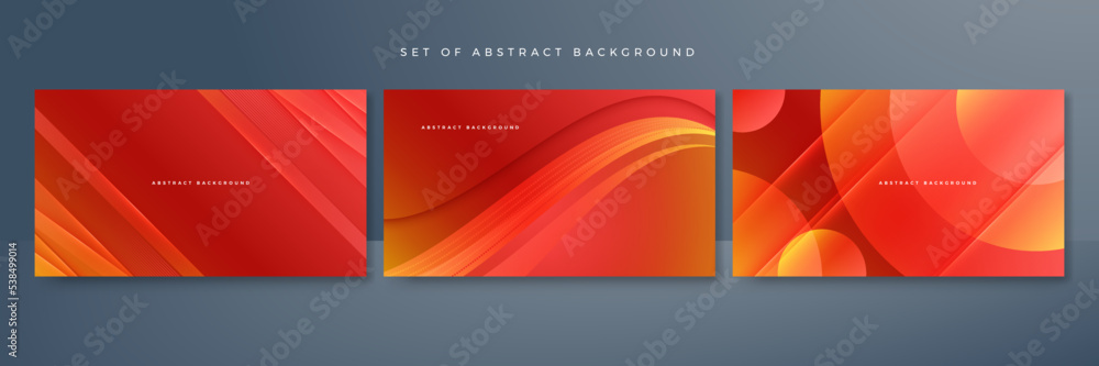 Wall mural modern red orange background. vector abstract graphic design banner pattern presentation background 