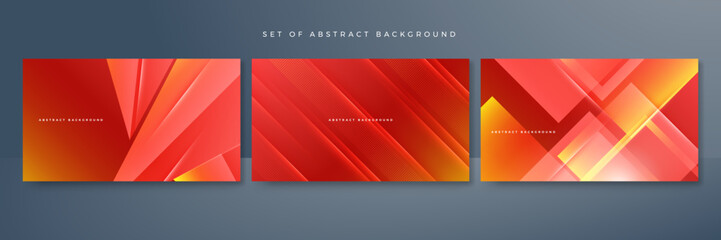 Modern red orange background. Vector abstract graphic design banner pattern presentation background web template.