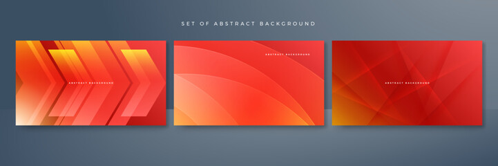 Modern red orange background. Vector abstract graphic design banner pattern presentation background web template.