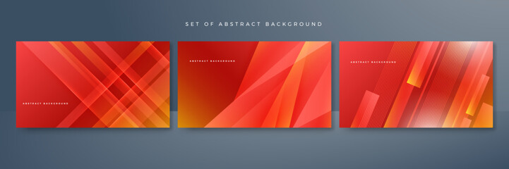 Modern red orange background. Vector abstract graphic design banner pattern presentation background web template.