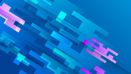Abstract blue and pink purple design background. Vector abstract graphic design banner pattern presentation background web template.