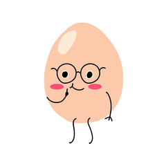 cute egg cartoon expression