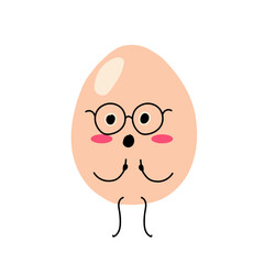 cute egg cartoon expression