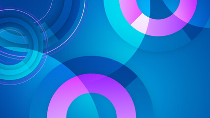 Abstract blue and pink purple design background. Vector abstract graphic design banner pattern presentation background web template.