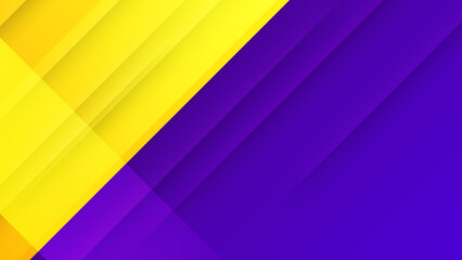 Fototapeta premium Modern purple and yellow abstract background. Vector abstract graphic design banner pattern presentation background web template for poster, certificate, presentation, landing page