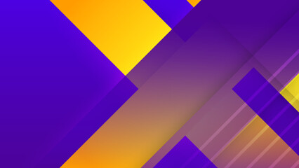 Modern purple and yellow abstract background. Vector abstract graphic design banner pattern presentation background web template for poster, certificate, presentation, landing page