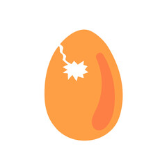 cracked egg shell