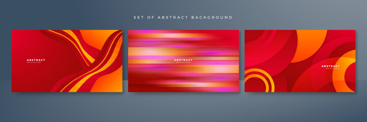 Modern red orange gradient background. Trendy fresh color for presentation design, flyer, social media cover, web banner, tech banner