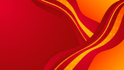 Red orange background. Abstract background geometry shine and layer element vector for presentation design. Suit for business, corporate, institution, party, festive, seminar, and talks.
