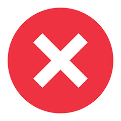 red cross mark button transparent png