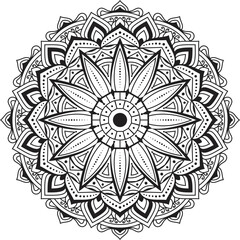 Pattern mandala design for KDP coloring pages and for decoration, Pattern Stencil doodles sketch