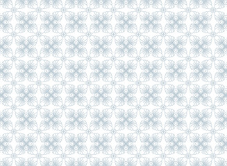 Ethnic floral seamless pattern background