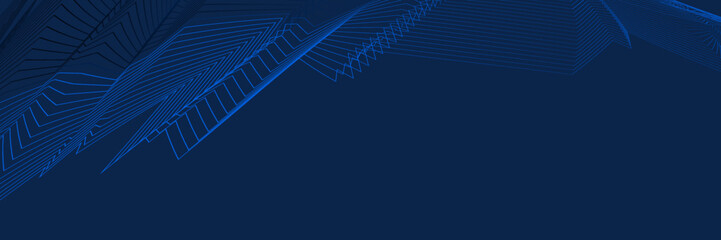 Abstract blue background with lines
