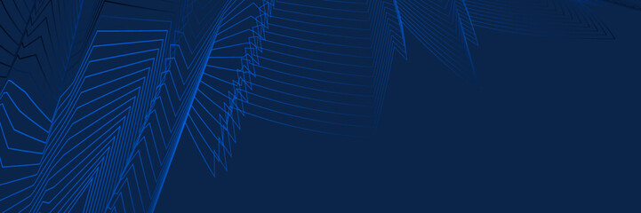 Abstract blue background with lines