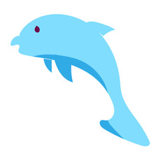 Fototapeta premium cute dolphin jumping