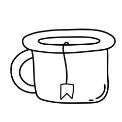 classic tea cup doodle