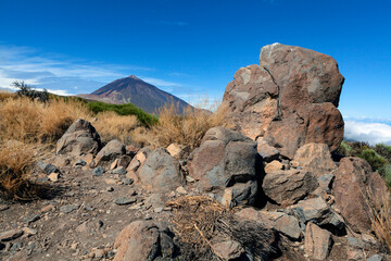 Panoramic shot at the foot of Mount Teide. Tenerife island