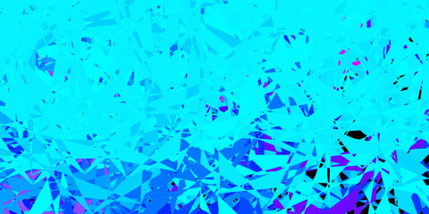 Fototapeta na wymiar Light pink, blue vector background with polygonal forms.