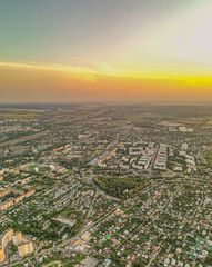 Fototapeta premium evening city of Penza in summer