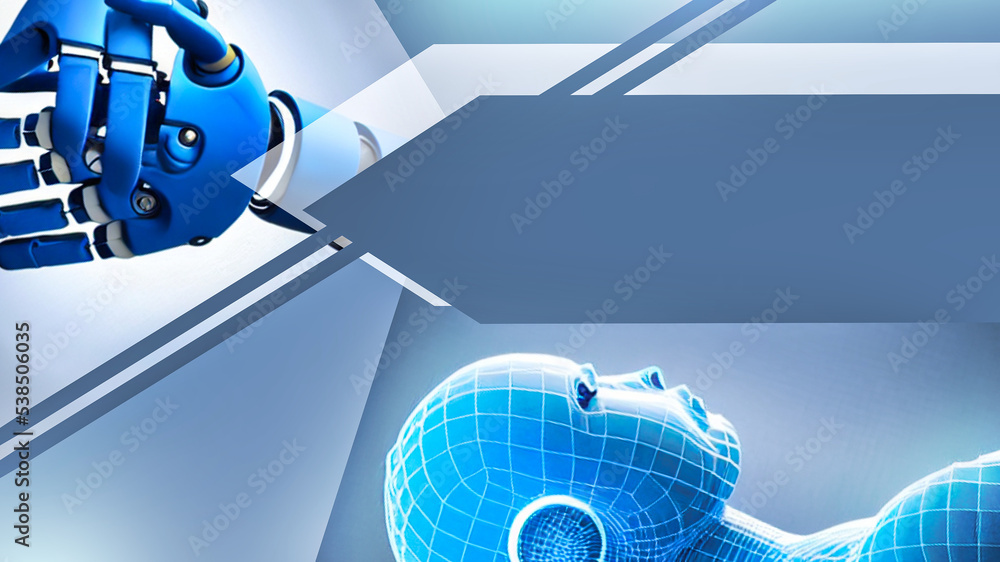 Poster technology background and concepts artificial intelligence robots innovations, technological evoluti