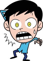 びっくりする男性