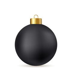 black Christmas ball