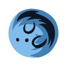 space planet color hand drawn