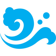 sea wave glyph for decoration, website, web, presentation, printing, banner, logo, poster design, etc.