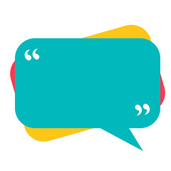 trendy line speech bubble message