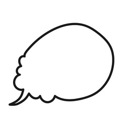 trendy line speech bubble message
