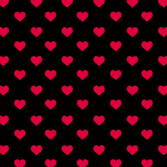 Obraz na płótnie Canvas Much red hearts on a light background. Seamless vector background from hearts of the different sizes. template, pattern repeated. pattern with heart. Love romantic and Valentine Day 