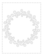 Continue the pattern  with pen, floral, dotted line practice worksheet for preschoolers  