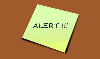 alert note