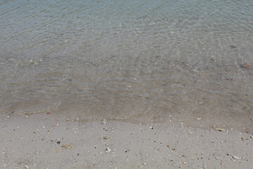 Empty white sand beach