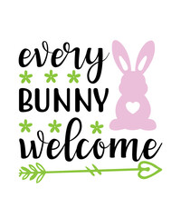 every bunny welcome svg