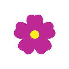 doodle of flat mini flowers