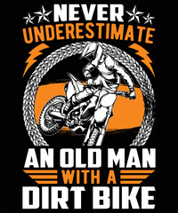 Dirt Bike riding motorcycle man jump Vector Graphic t shirt design