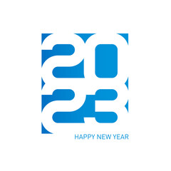 Happy New Year 2023. Brochure design template. Cover of business diary for 20 23 with wishes. Vector background.rint