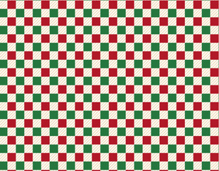 ギンガムチェック　背景　壁紙　プレゼント　包装紙　赤色　緑色　クリスマス　カラー