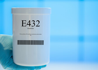 Packaging with nutritional supplements E432 emulsifier
