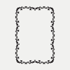 Frame, in the style of an ornament, Vector illustration eps 10, Art.