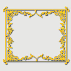 Frame, in the style of an ornament, Vector illustration eps 10, Art.
